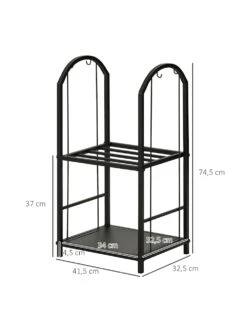 OUTSUNNY Kaminholzständer Mit Kompakter Größe Und Klassischem Design, Das Erhöhte Design Ermöglicht Den -Wenko shop outsunny kaminholzstaender kompakter groesse klassischem design erhoehte design ermoeglicht 0001851584 1012342256 4