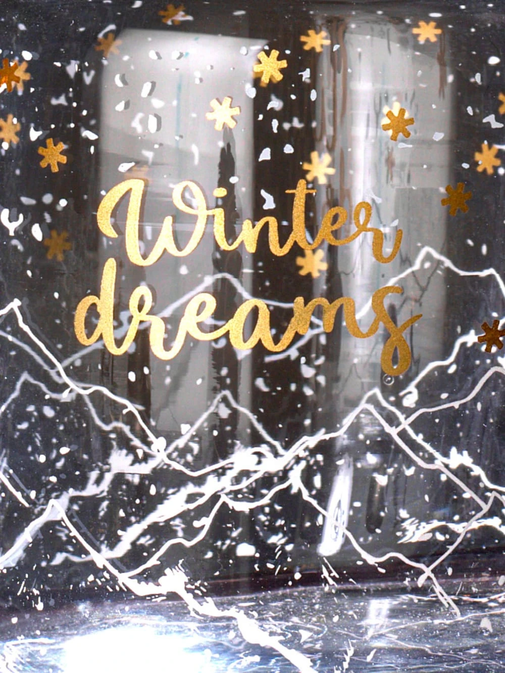 Glasdose 'Chalet Winter', 1 Liter 2 Glasdose 'Chalet Winter', 1 Liter – Bild 2