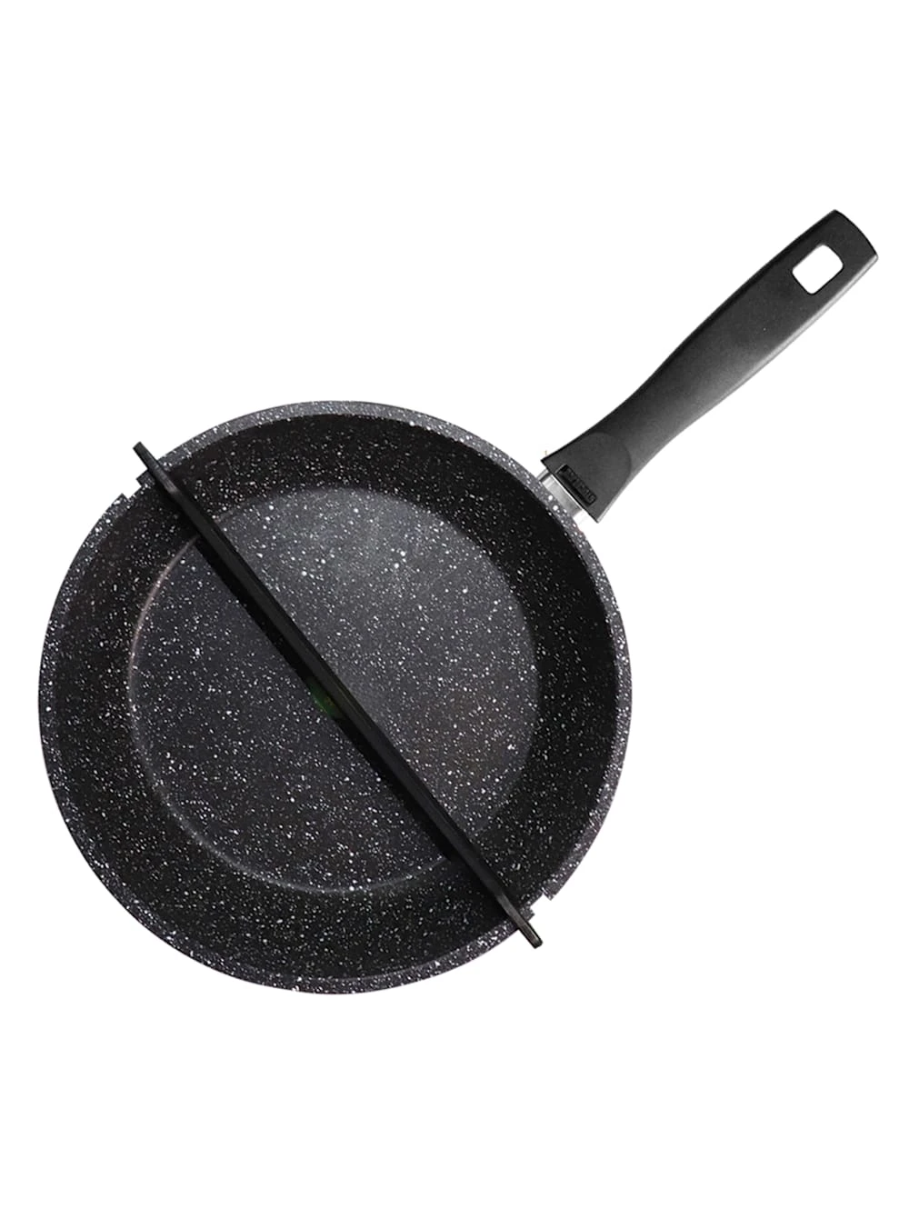 Halb- & Halb-Pfanne Mit Herausnehmbarer Abtrennung & Deckel Mit Abgießfunktion, Ø 24 Cm 2 Halb- & Halb-Pfanne Mit Herausnehmbarer Abtrennung & Deckel Mit Abgießfunktion, Ø 24 Cm – Bild 2