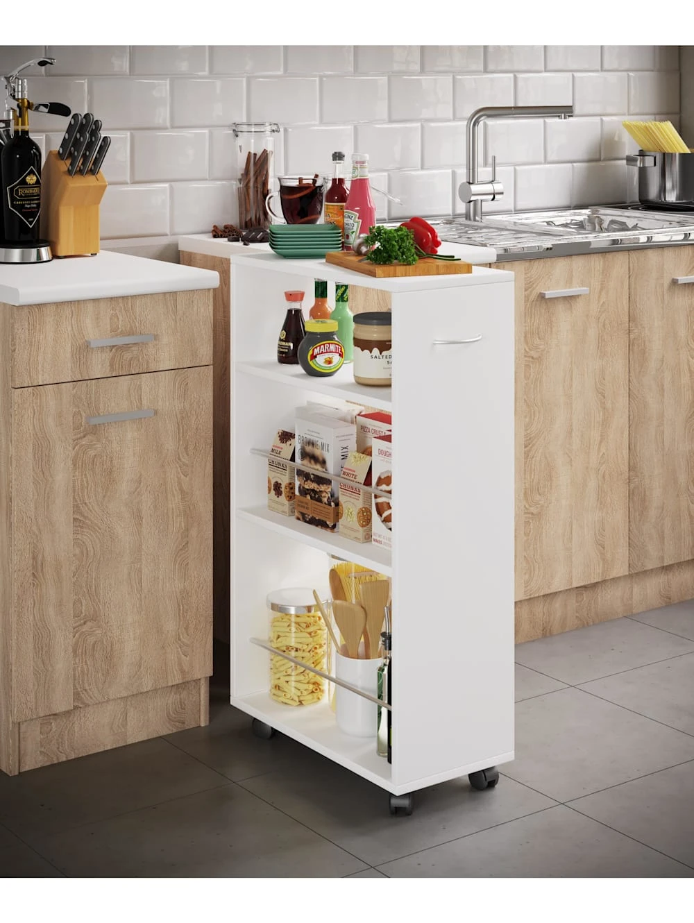 Nische Küchenwagen Sevierwagen Küchenmöbel Tusal 1 Nische Küchenwagen Sevierwagen Küchenmöbel Tusal