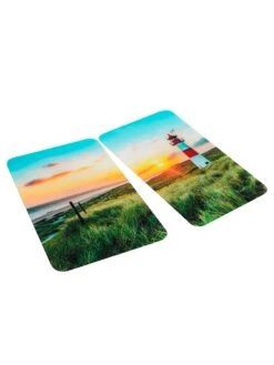 Wenko 2er-Set Herdabdeckplatten 'Leuchtturm'