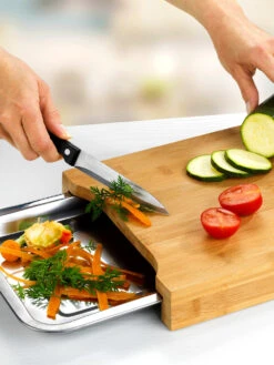 Wenko Schneidbrett Mit Auffangschale