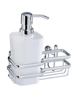 Wenko Spül-Set 'Turbo Loc' Inkl. Spülmittelspender & Schwamm