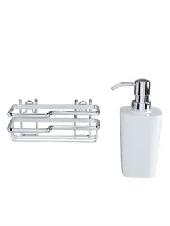 Wenko Spül-Set 'Turbo Loc' Inkl. Spülmittelspender & Schwamm -Wenko shop wenko spuel set turbo loc inkl spuelmittelspender schwamm 0001717612 4